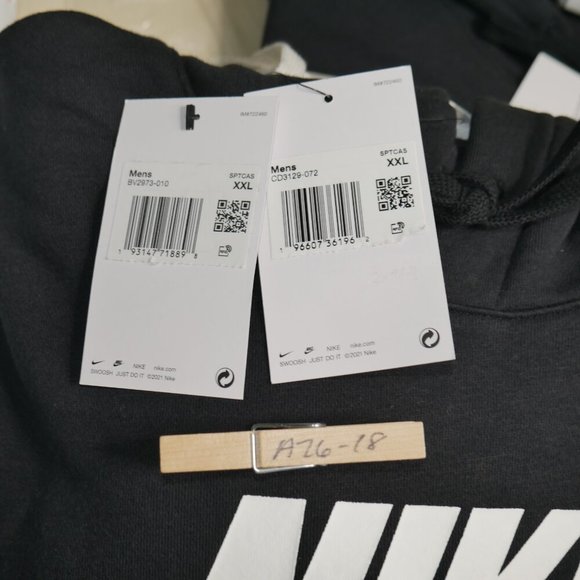 Nike Club Mens 2 Pc Sweatsuit Cargo Tracksuit Outfit Bone Tan/Black Size 2XL NWT - Picture 2 of 12